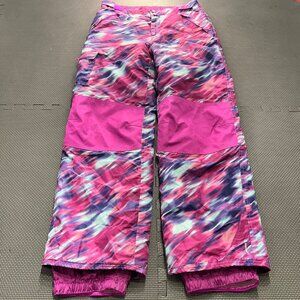 Champion Girls XL (14-16) Pink & Multicolor Patterned Ski Snow Pants